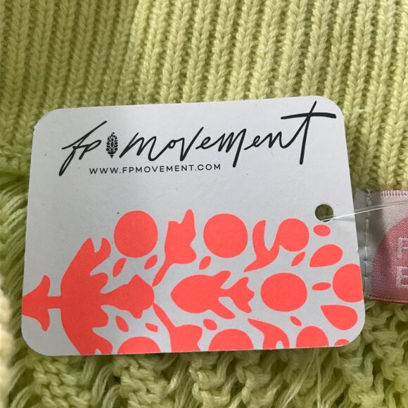 Free People Movement Beach Flare Pants Women M Yellow Crochet Geometric Stretch - Picture 5 of 16